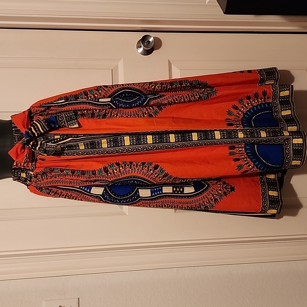 Ankara African Print Maxi Skirt